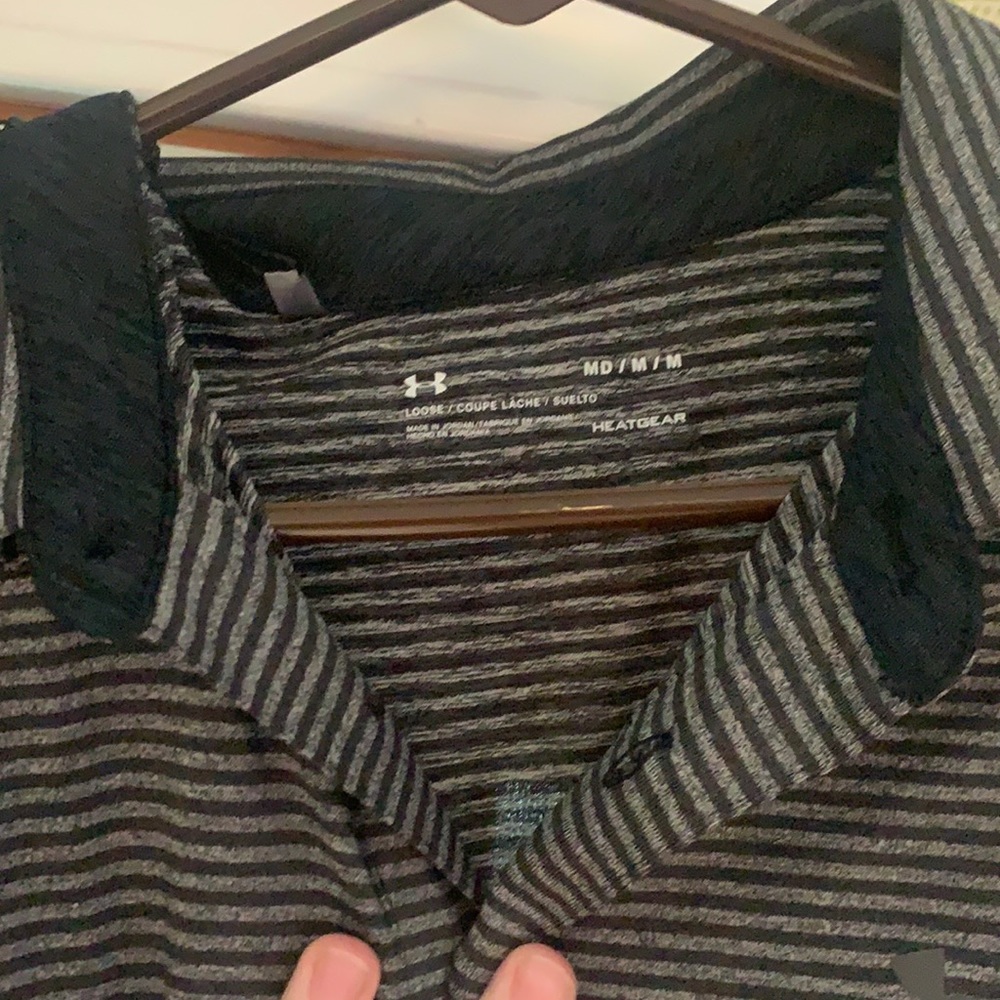 Black grey golf shirt